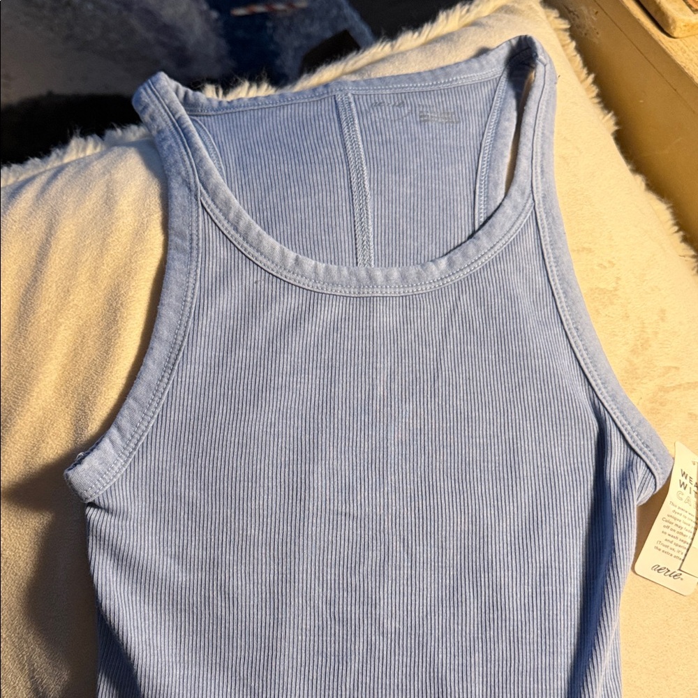 NEW!! Aerie Grey Ribbed Women's Tank Top Size XS